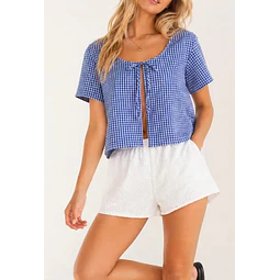Charlie Top Sewing Pattern | Women Sewing Pattern | Blouse Pattern | Front Tie Top Pattern | Sewing Patterns for Beginners Top Blouse