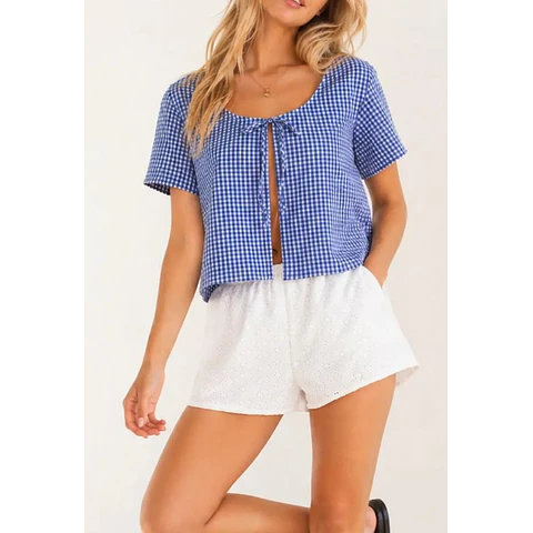 Charlie Top Sewing Pattern | Women Sewing Pattern | Blouse Pattern | Front Tie Top Pattern | Sewing Patterns for Beginners Top Blouse