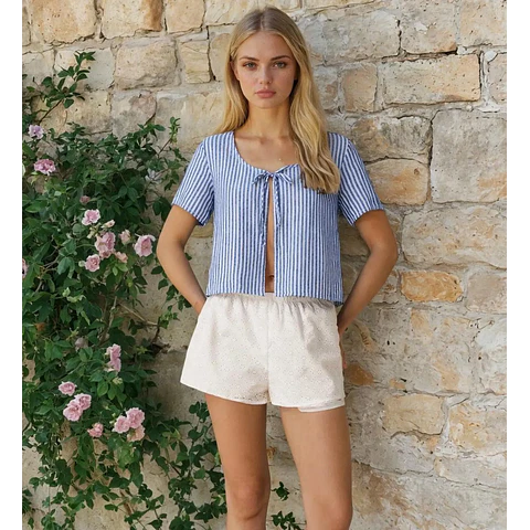 Charlie Top Sewing Pattern | Women Sewing Pattern | Blouse Pattern | Front Tie Top Pattern | Sewing Patterns for Beginners Top Blouse