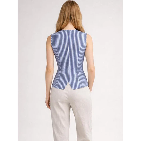 Paris Vest Sewing Pattern, Vest Pattern, Sewing Patterns Women, Suit Vest, Button Up Top, Top Sewing Pattern for Women, Women Vest Pattern