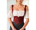 Corset & Blouse Sewing Pattern | Top Pattern | Sewing Patterns | Women Sewing Pattern | Corset Belt |  Corset Pattern | Underbust Corset
