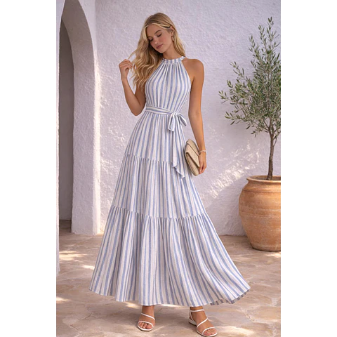 Julie Maxi Dress Sewing Pattern | Halter Neck Dress | Prom Dress Sewing Pattern | Women Sewing Pattern | Summer Dress | Sewing Patterns