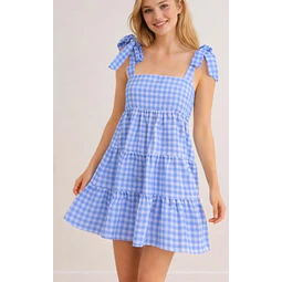 Lola Summer Dress Sewing Pattern | Shoulder Tie Dress Pattern | Tiered Dress Pattern | Gathered Dress Pattern | Ruffle Dress Pattern Women