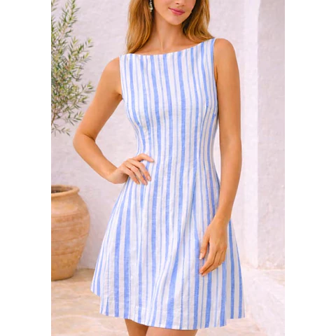 Lana Dress Sewing Pattern | Boat Neck Dress Sewing Pattern | Sewing Patterns | Women Patterns | Summer Dress | Women Mini Dress