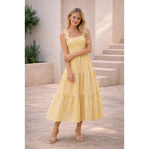 Ruby Dress Sewing Pattern | Tiered Dress Pattern | Maxi Dress Pattern | Gathered Dress Pattern | Women Sewing Pattern Dress