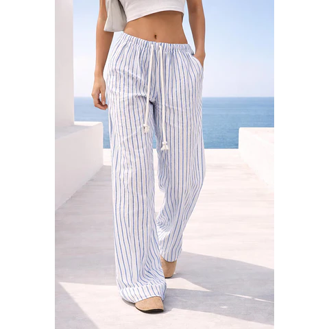 Elastic Wide Pants Pattern with Pockets | Summer Pants Sewing Pattern for Women | Pants Pattern | Women Sewing Pattern | Women Trousers