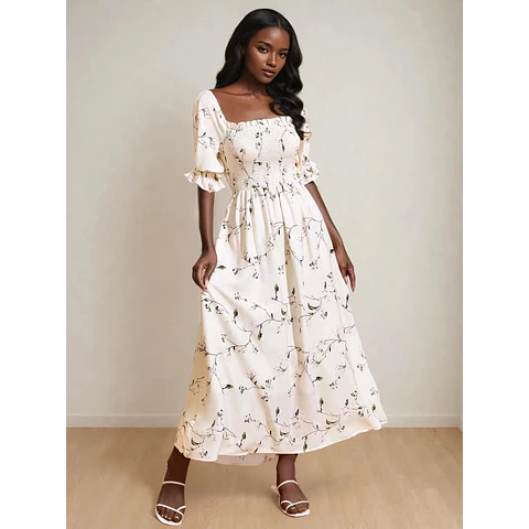 Maxi Dress Sewing Pattern | Sewing Pattern Women Dress | Milkmaid Dress | Cottagecore dress pattern | Prom Dress Pattern | Women Pattern