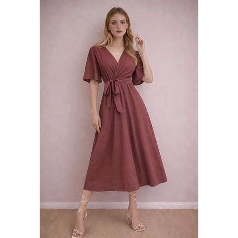 Josie Maxi Dress Sewing Pattern | Wrap Dress Pattern | Women Sewing Pattern | Women Dress | Sewing Patterns for Women Dress