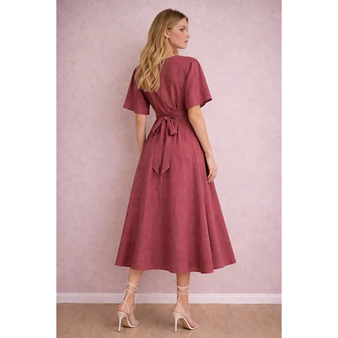 Josie Maxi Dress Sewing Pattern | Wrap Dress Pattern | Women Sewing Pattern | Women Dress | Sewing Patterns for Women Dress