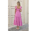 Mindy Dress Sewing Pattern | Shoulder Tie Dress Pattern | Maxi Dress | Gathered Dress Pattern | Tiered Dress Pattern Women, Summer Dress