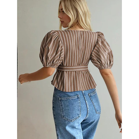 Wrap Top Sewing Pattern | Top Pattern | Women Sewing Pattern | Blouse Pattern | Sewing Patterns Women Blouse | Tie Top Blouse Women Pattern
