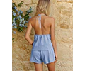 Tie Top & Shorts Sewing Patterns | Top Sewing Pattern | Sewing Pattern Women | Shorts Pattern | Top Pattern, Open Back Top, Tie Top Shorts
