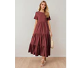 Tiered Dress Sewing Pattern | Dress Pattern | Sewing Patterns | Women Patterns | Casual Dress | Summer Dress | Comfy Dress | Womens Dress