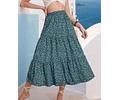 Tiered Skirt Sewing Pattern for Women PDF | Skirt PDF Sewing Pattern | Long Skirt Pattern | Beginner Sewing Pattern | Women Sewing Pattern