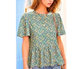 Blouse Sewing Pattern | Top Pattern | Women Sewing Pattern | Easy Blouse Pattern | Beginner Sewing Pattern | Peplum Blouse Top Women