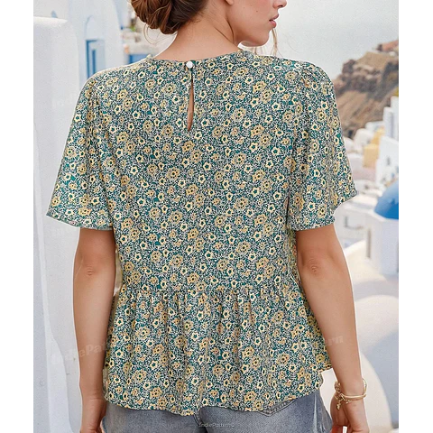 Blouse Sewing Pattern | Top Pattern | Women Sewing Pattern | Easy Blouse Pattern | Beginner Sewing Pattern | Peplum Blouse Top Women
