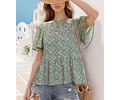 Blouse Sewing Pattern | Top Pattern | Women Sewing Pattern | Easy Blouse Pattern | Beginner Sewing Pattern | Peplum Blouse Top Women
