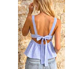 Tie Back Top Sewing Pattern, Women Sewing Pattern, Peplum Top Pattern, Sewing Patterns for Women, Summer Top, Tie Top, Blouse Top Pattern