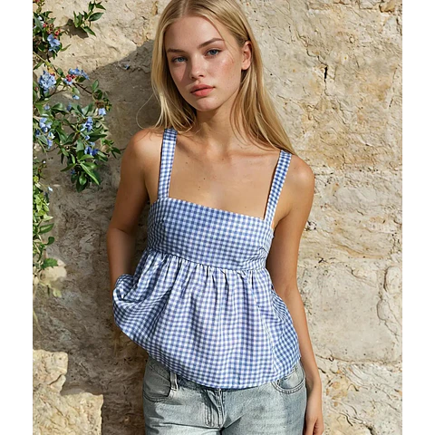 Tie Back Top Sewing Pattern, Women Sewing Pattern, Peplum Top Pattern, Sewing Patterns for Women, Summer Top, Tie Top, Blouse Top Pattern