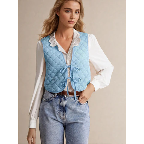 Vest Pattern | Front Tie Top Pattern | Vest Sewing Pattern | Top sewing pattern | Women Sewing Patterns | Quilted Vest | Patchwork Vest