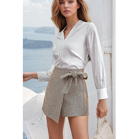 Knot Skort Sewing Pattern | Skirt Pattern | Skort Pattern | Shorts Pattern | Womens Skirt | Sewing Patterns | Women Patterns | Mini Skirt
