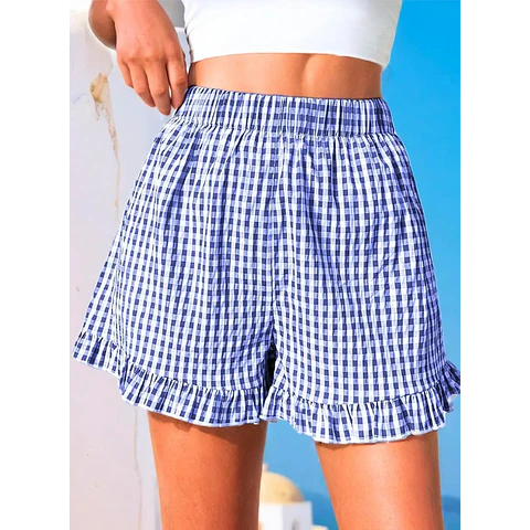Shorts Sewing Pattern | Women Shorts Pattern | Beginner Shorts | Elastic Waistband Shorts | High Waist Wide Leg Shorts | Ruffled Shorts
