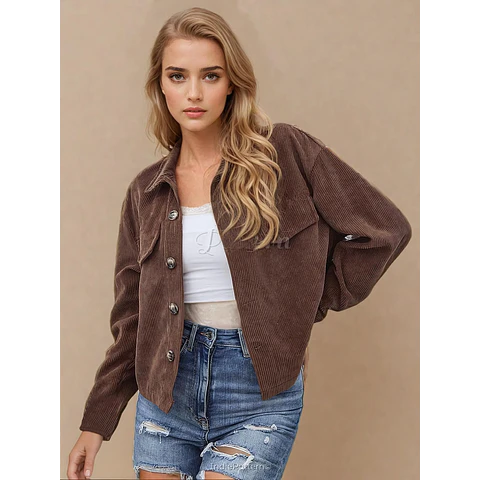 Crop Jacket Pattern for Women, XS-XXXL, Women Jacket Sewing Pattern, Women's Shirt Jacket, Shacket sewing pattern, Women Jacket Pattern PDF