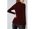 Mock Neck Top Sewing Pattern | Long Sleeve Shirt Top Pattern | Womens mock neck top | Sewing Patterns | Women Patterns | Fitted Top Pattern