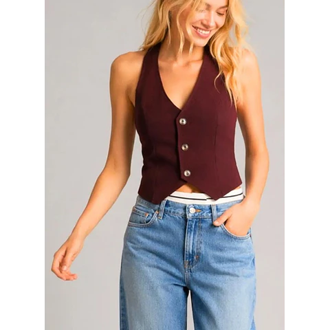 Halter Vest Sewing Pattern | Waistcoat Pattern | Women Sewing Pattern | Vest Pattern | Cropped Waistcoat Pattern |  Beginner Sewing Pattern