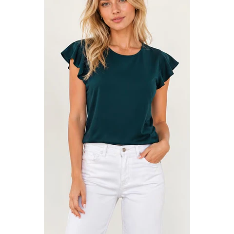 Women Blouse Sewing Pattern PDF, Top Blouse Pattern, Ruffled Blouse Pattern, Top sewing pattern, woman blouse pattern PDF, Digital Pattern