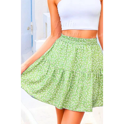 Mini Skirt Sewing Pattern PDF | XS-XXXL | Skirt Pattern | Beginner Skirt Pattern | Pdf Sewing Pattern | Easy Short Skirt Pattern for women