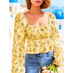 Milkmaid Blouse Pattern, Puff Sleeve Sewing, Milkmaid Top Pattern, Cottagecore Top, Cottagecore Pattern,  Sewing pattern Top, Women top