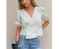 Wrap Top Sewing Pattern | Top Pattern | Women Sewing Pattern | Blouse Pattern | Sewing Patterns Women Blouse | Tie Top Blouse Women Pattern