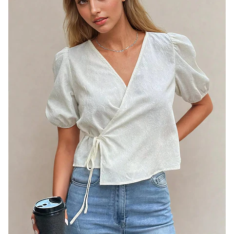 Wrap Top Sewing Pattern | Top Pattern | Women Sewing Pattern | Blouse Pattern | Sewing Patterns Women Blouse | Tie Top Blouse Women Pattern