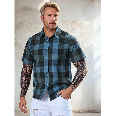 Shirt Sewing Pattern for Men, Men Sewing Pattern, Shirt Pattern, Short Sleeve Shirt Pattern for Men, Men PDF Pattern, Sewing Pattern PDF Men