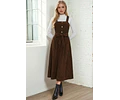 Overall Dress Sewing Pattern | Dress Pattern | Sewing Patterns | Women Dress Pattern | Midi Dress pattern | Milkmaid Dress Pinafore Dress