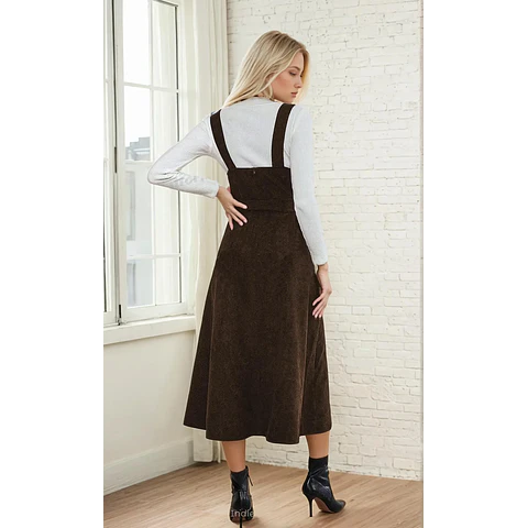 Overall Dress Sewing Pattern | Dress Pattern | Sewing Patterns | Women Dress Pattern | Midi Dress pattern | Milkmaid Dress Pinafore Dress