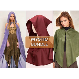 Cape Sewing Pattern, Cloak Pattern, Mystic Cloak Pattern, Costume Patterns, Renaissance Fair Pattern, Medieval Dress Cape, Cosplay Costume