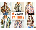 Quilted Jacket Sewing Patterns | Women Sewing Patterns | Jacket Sewing Pattern | Vest Pattern | Patchwork Patterns | Quilted Coat Pattern
