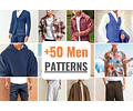 50+ Men Patterns Bundle | Men Sewing Patterns | Men Shorts | Men Jacket | Men Pants | Men Shirt | Patterns for Men | Men Pajamas, Men Hoodie