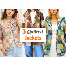 Quilted Jacket Sewing Patterns | Women Patterns | Sewing Patterns | Jacket Sewing Pattern | Coat Pattern | Quilted Coat | Patchwork Patterns