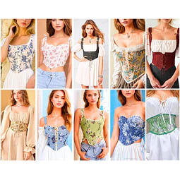 Corset Sewing Patterns +10 |Corset Patterns | Sewing Patterns | Women Patterns | Corsets Bundle Patterns | Women sewing pattern | Corset Top