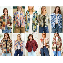 10 Jacket Sewing Patterns | Women Sewing Patterns | Jacket Sewing Pattern | Vest Pattern | Patchwork Patterns | Quilted Coat Pattern