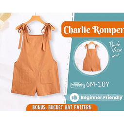 Romper Sewing Pattern for Kids, Romper Pattern, Kids Pattern, Overalls Pattern, Beginner Pattern, Sewing Pattern Toddlers, Baby Pattern