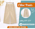 Pants Sewing Pattern for Kids, Elastic Waistband Pants Pattern, Kids Pattern, Baby Sewing Pattern, Beginner Pattern, Sewing Pattern Toddlers