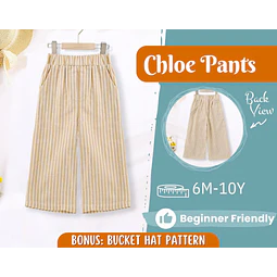 Pants Sewing Pattern for Kids, Elastic Waistband Pants Pattern, Kids Pattern, Baby Sewing Pattern, Beginner Pattern, Sewing Pattern Toddlers