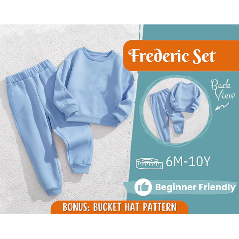 Hoodie and Pants Pattern for Kids, Hoodie Pattern, Kids Pattern, PDF Pattern, Beginner Pattern, Sewing Pattern Toddlers, Pants Pattern