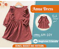 Dress Sewing Pattern for Kids, Dress Pattern, Kids Pattern, Easy PDF Pattern, Beginner Pattern, Sewing Pattern Toddlers, Baby Sewing Pattern