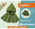 Cape Sewing Pattern for Kids, Capelet Pattern, Kids Pattern, Easy PDF Pattern, Beginner Pattern, Sewing Pattern Toddlers, Baby Pattern