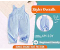 Overalls Sewing Pattern for Kids, Overalls Pattern, Kids Pattern, Jumpsuit Pattern, Beginner Pattern, Sewing Pattern Toddlers, Baby Pattern